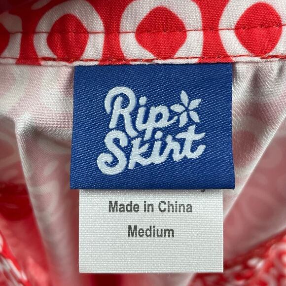 RipSkirt Hawaii Length‎ 2 Wrap Skirt – Red and White Dot Print, Size M - Picture 5 of 6